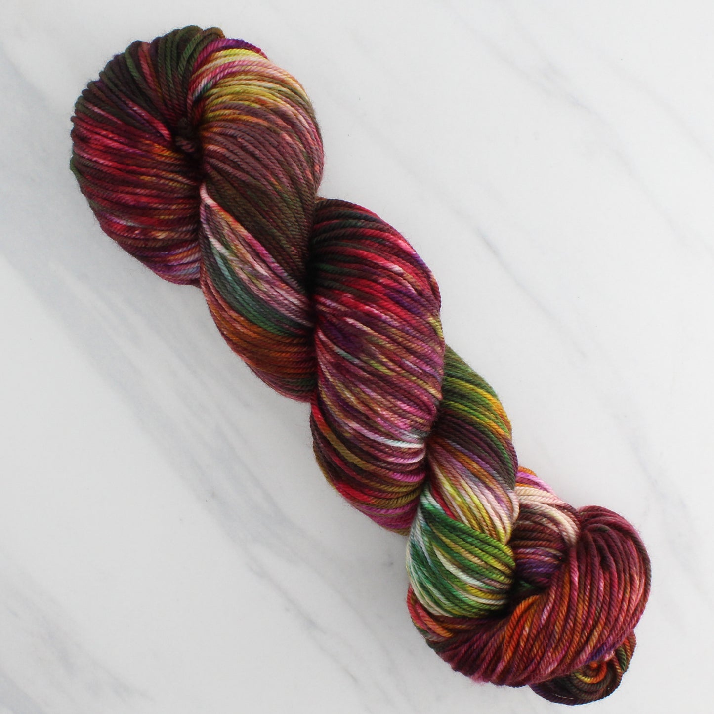 OAK CREEK CANYON Hand Dyed on Squoosh Worsted - Splashed and Speckled Yarn