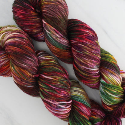 OAK CREEK CANYON Hand Dyed on Squoosh Worsted - Splashed and Speckled Yarn