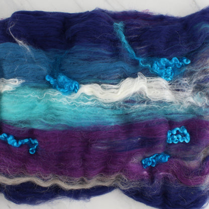 OCEAN AT NIGHT Art Batts to Spin or Felt
