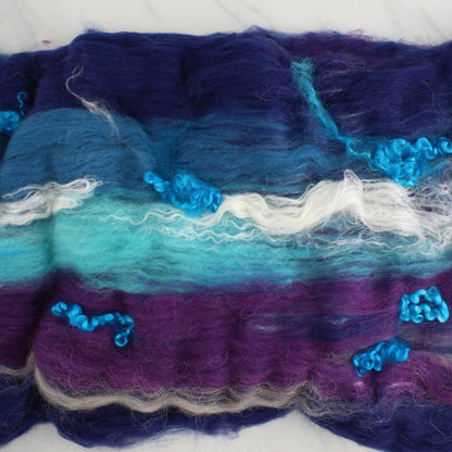 OCEAN AT NIGHT Art Batts to Spin or Felt