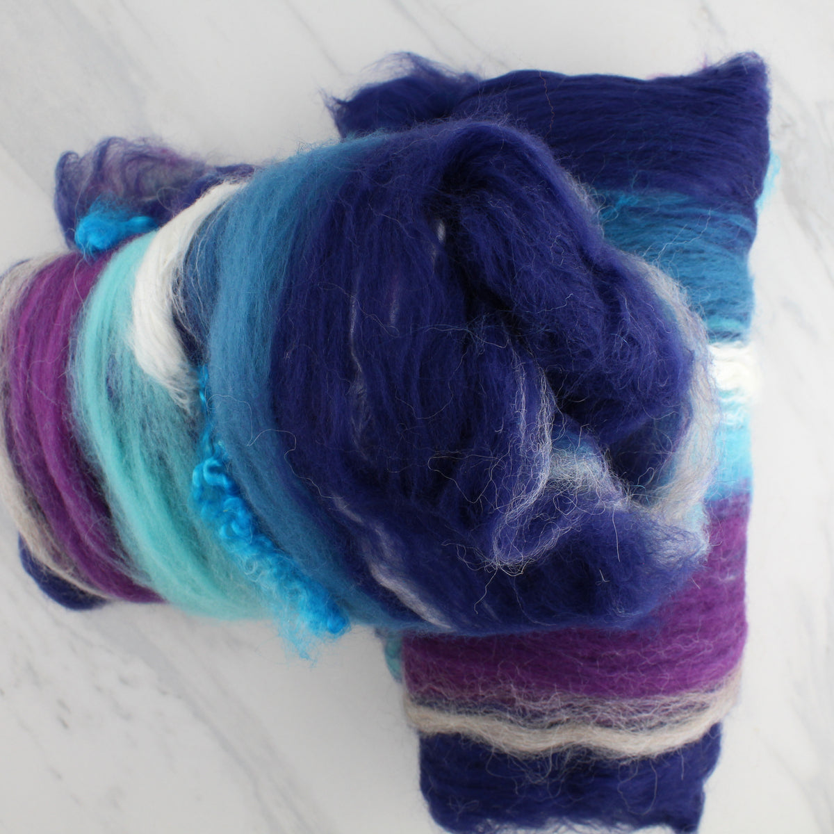 OCEAN AT NIGHT Art Batts to Spin or Felt