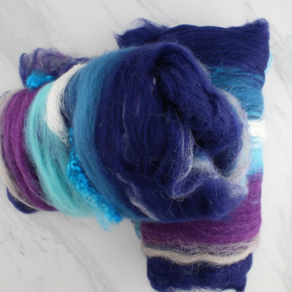 OCEAN AT NIGHT Art Batts to Spin or Felt