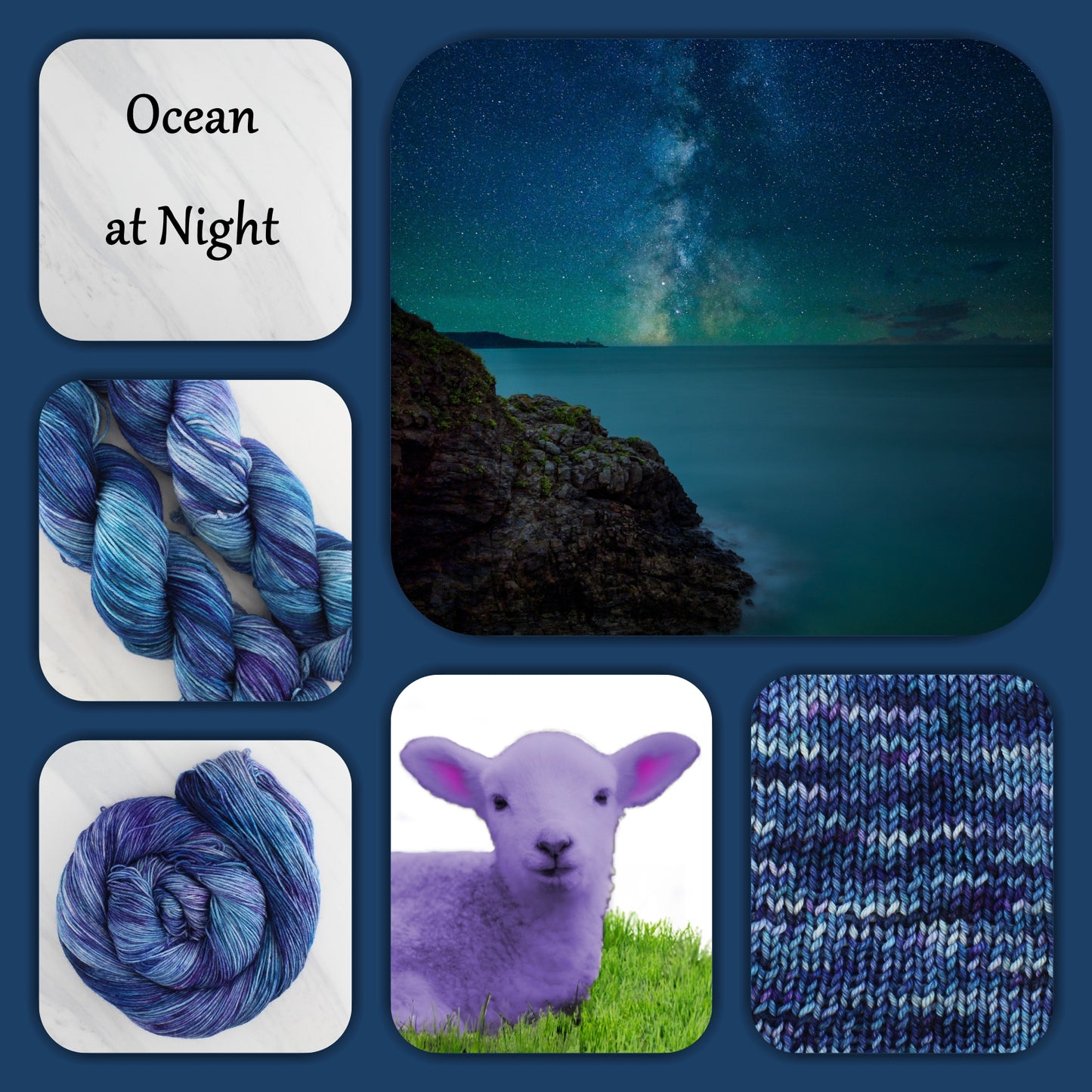 OCEAN AT NIGHT - Yarn Dyed to Order