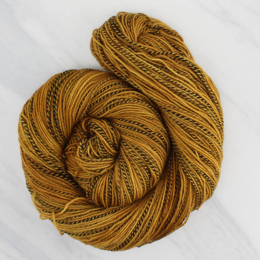 OCHRE Hand Dyed on Stained Glass Sock - Semi-Solid Yarn