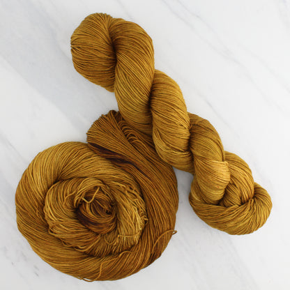 OCHRE Hand-Dyed Yarn on Sock Perfection