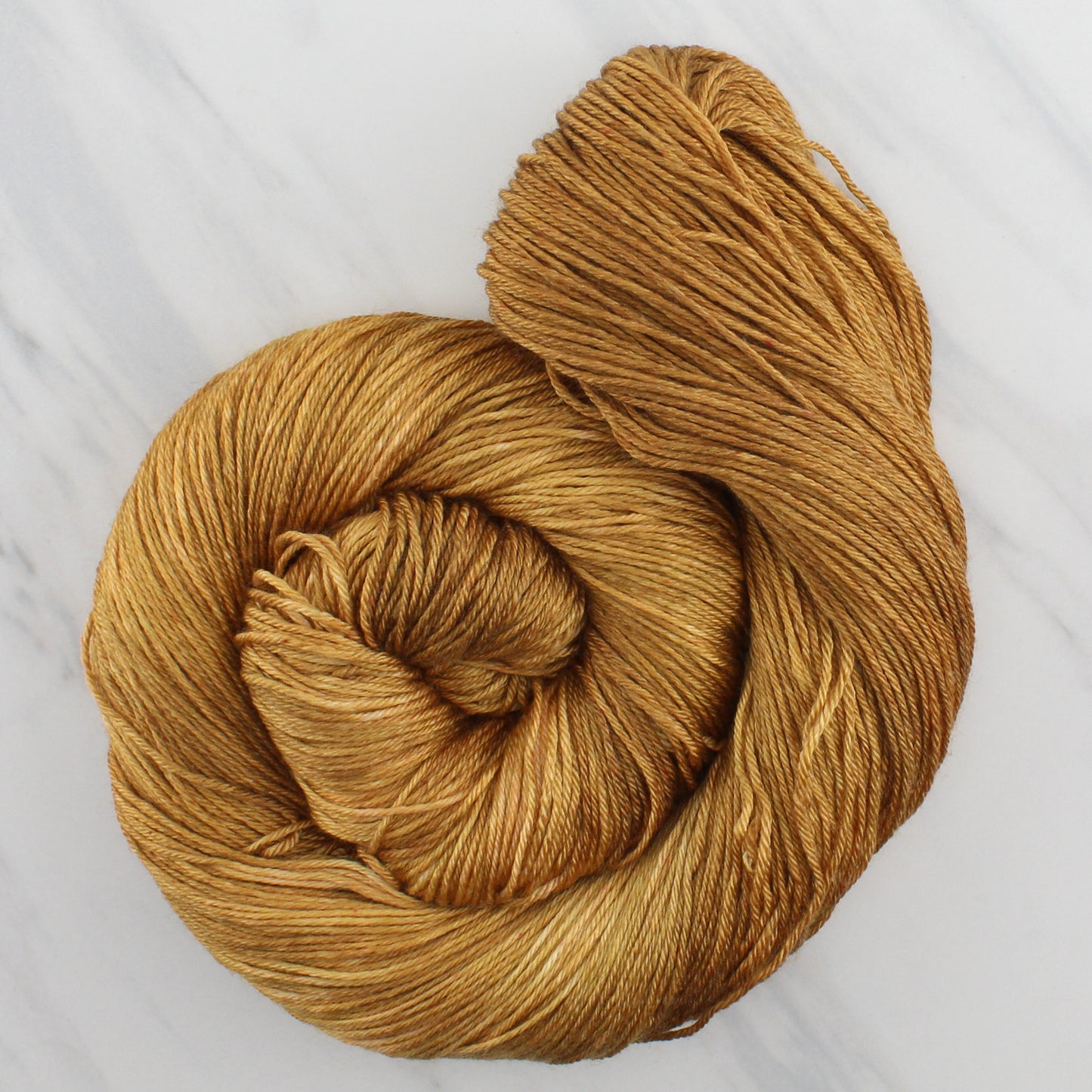 OCHRE Hand Dyed on So Silky Fingering - Semi-Solid Colorway