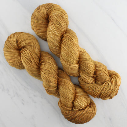 OCHRE Hand Dyed on So Silky Fingering - Semi-Solid Colorway