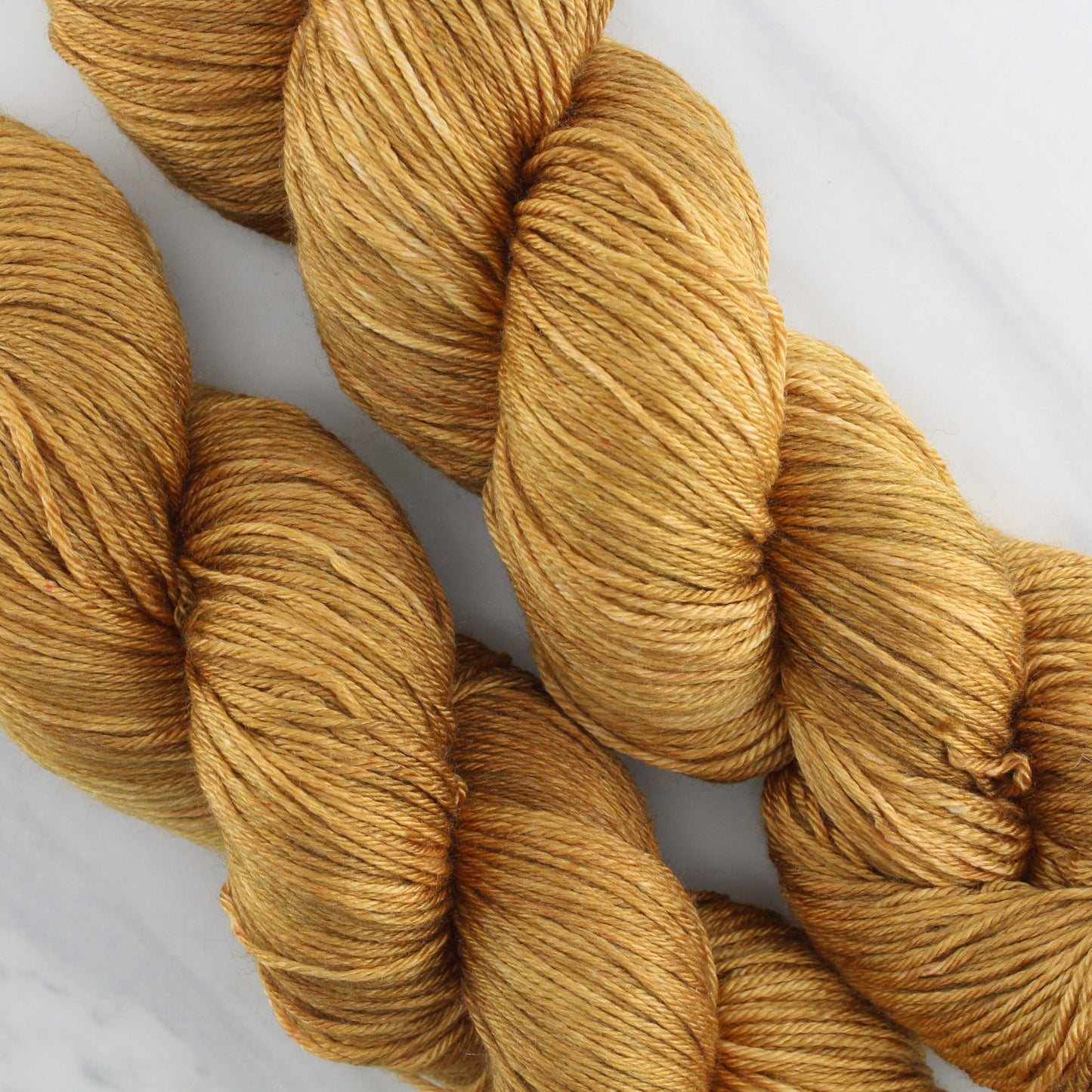 OCHRE Hand Dyed on So Silky Fingering - Semi-Solid Colorway