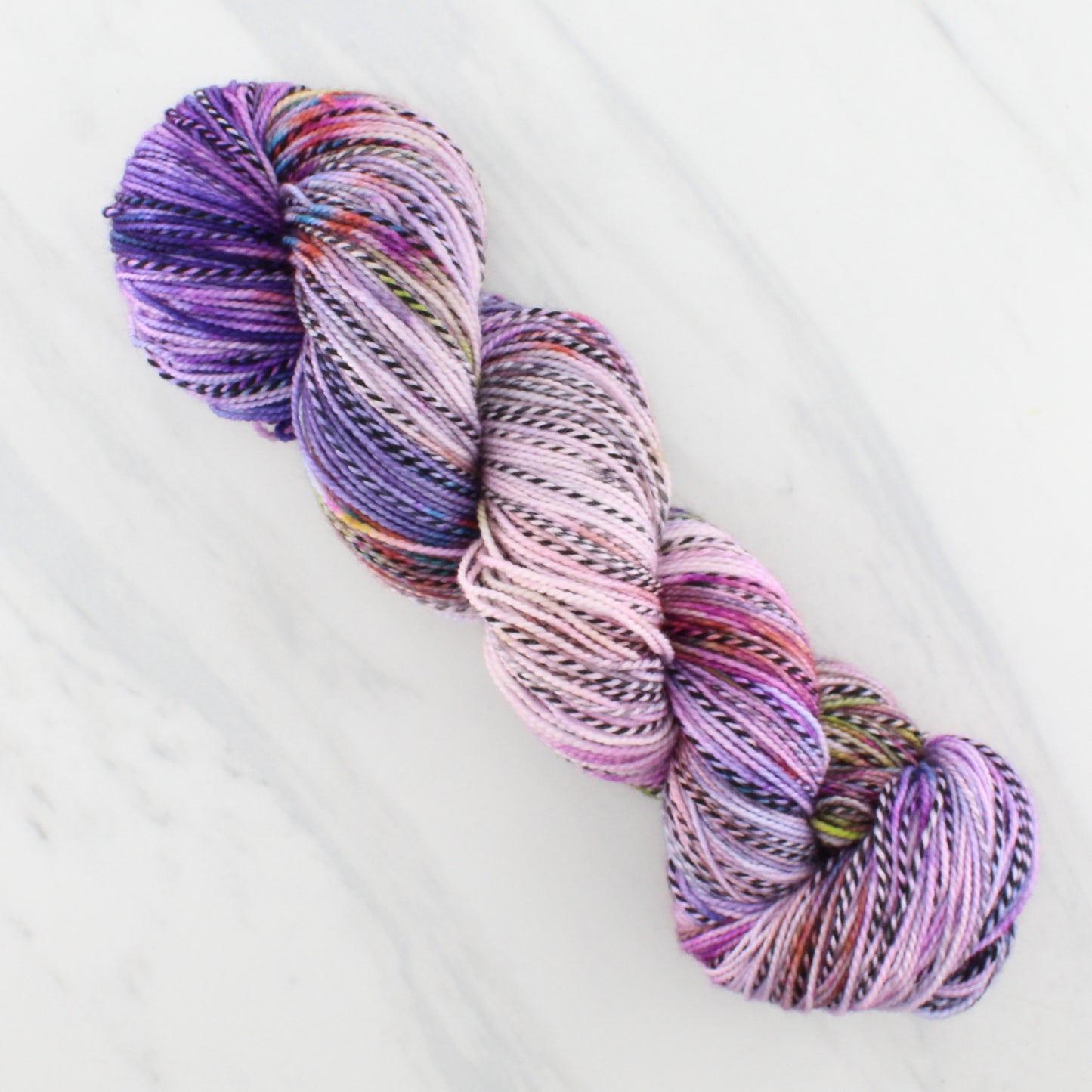 PARIS on Stained Glass Sock - Indie-Dyed Yarn - Purple Lamb