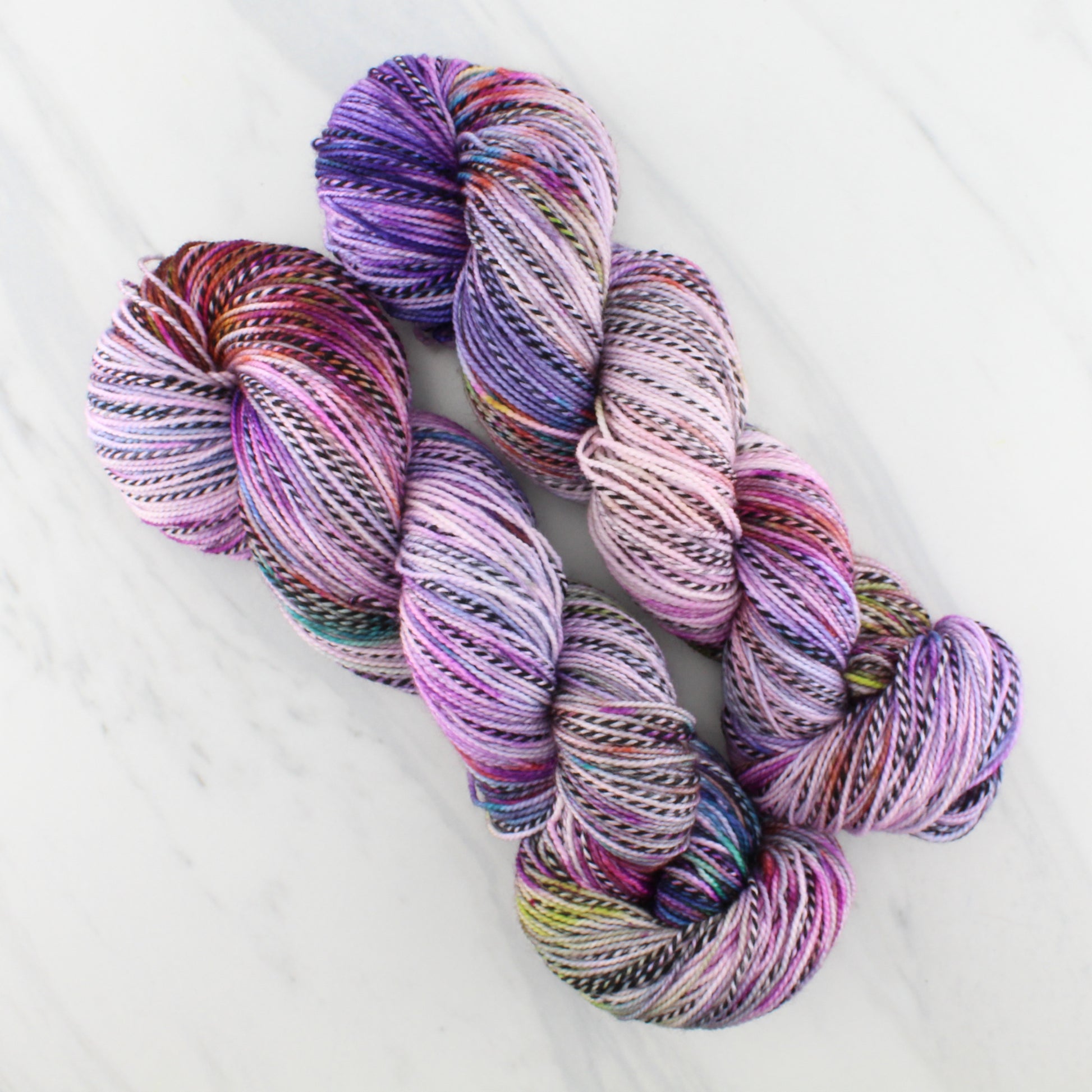 PARIS on Stained Glass Sock - Indie-Dyed Yarn - Purple Lamb