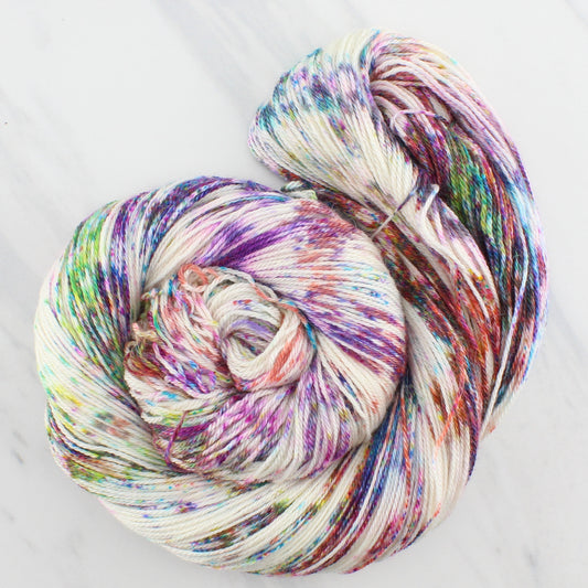 PARTY LIKE IT'S 2029 on Dream Fingering  - Indie-Dyed Yarn
