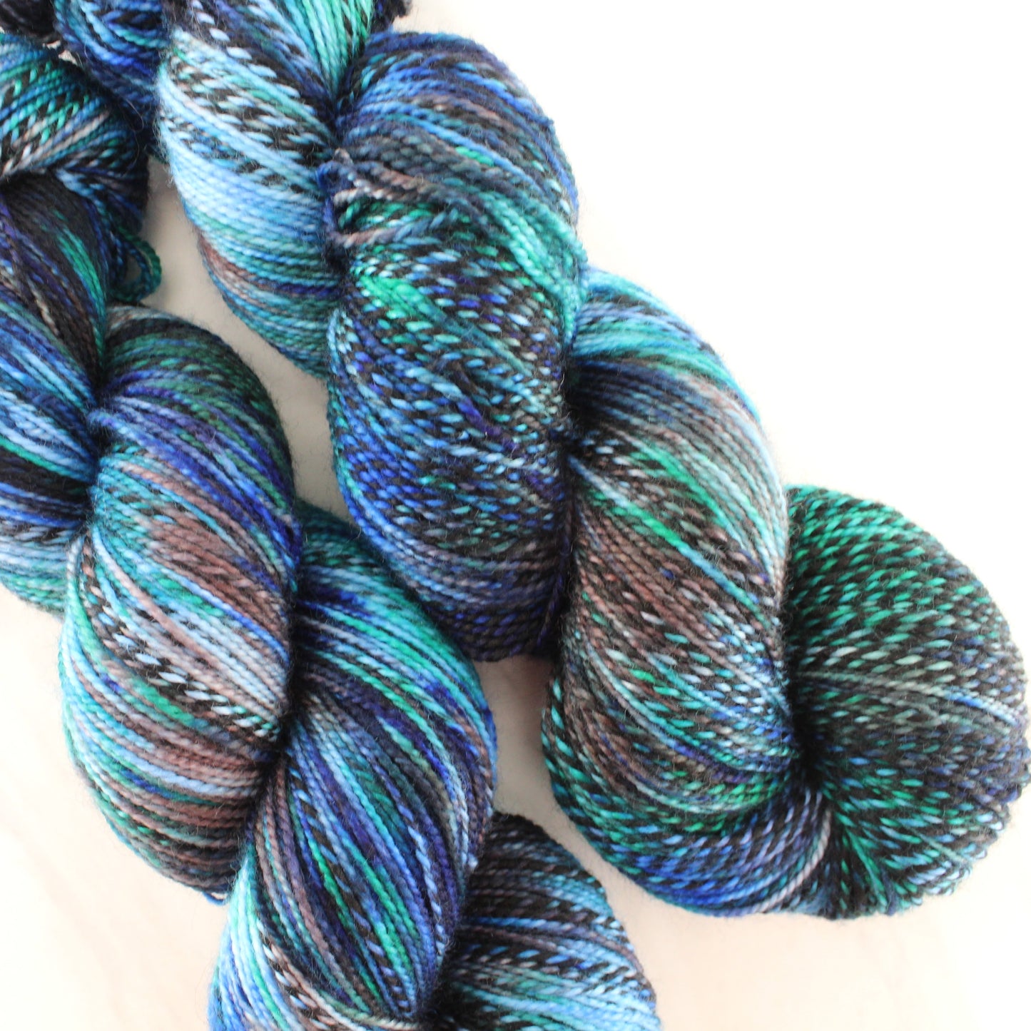 PEACOCK EYES on Stained Glass Sock - Indie-Dyed Yarn - Purple Lamb
