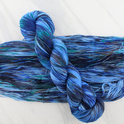 PEACOCK EYES on Sock Perfection - Indie-Dyed Yarn - Purple Lamb