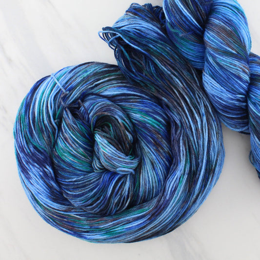 PEACOCK EYES on Sock Perfection - Indie-Dyed Yarn - Purple Lamb