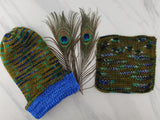PEACOCK FEATHERS on Sock Perfection