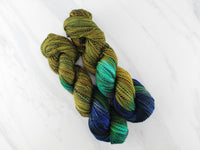 PEACOCK FEATHERS on Stained Glass Sock