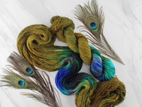 PEACOCK FEATHERS on Sock Perfection