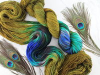 PEACOCK FEATHERS on Sock Perfection