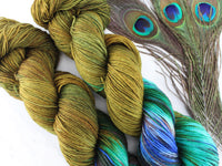 PEACOCK FEATHERS on Sock Perfection