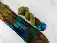 PEACOCK FEATHERS Hand-Dyed on Super Sport