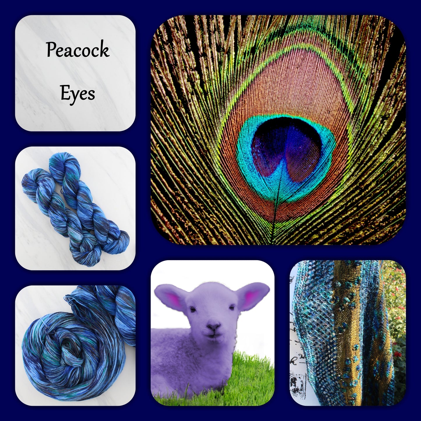 PEACOCK EYES - Yarn Dyed to Order