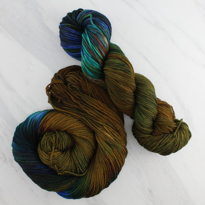 PEACOCK FEATHERS Indie-Dyed Yarn on Squoosh DK