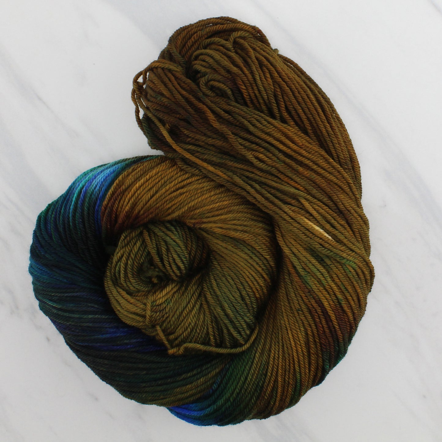 PEACOCK FEATHERS Indie-Dyed Yarn on Squoosh DK