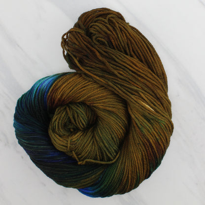 PEACOCK FEATHERS Indie-Dyed Yarn on Squoosh DK