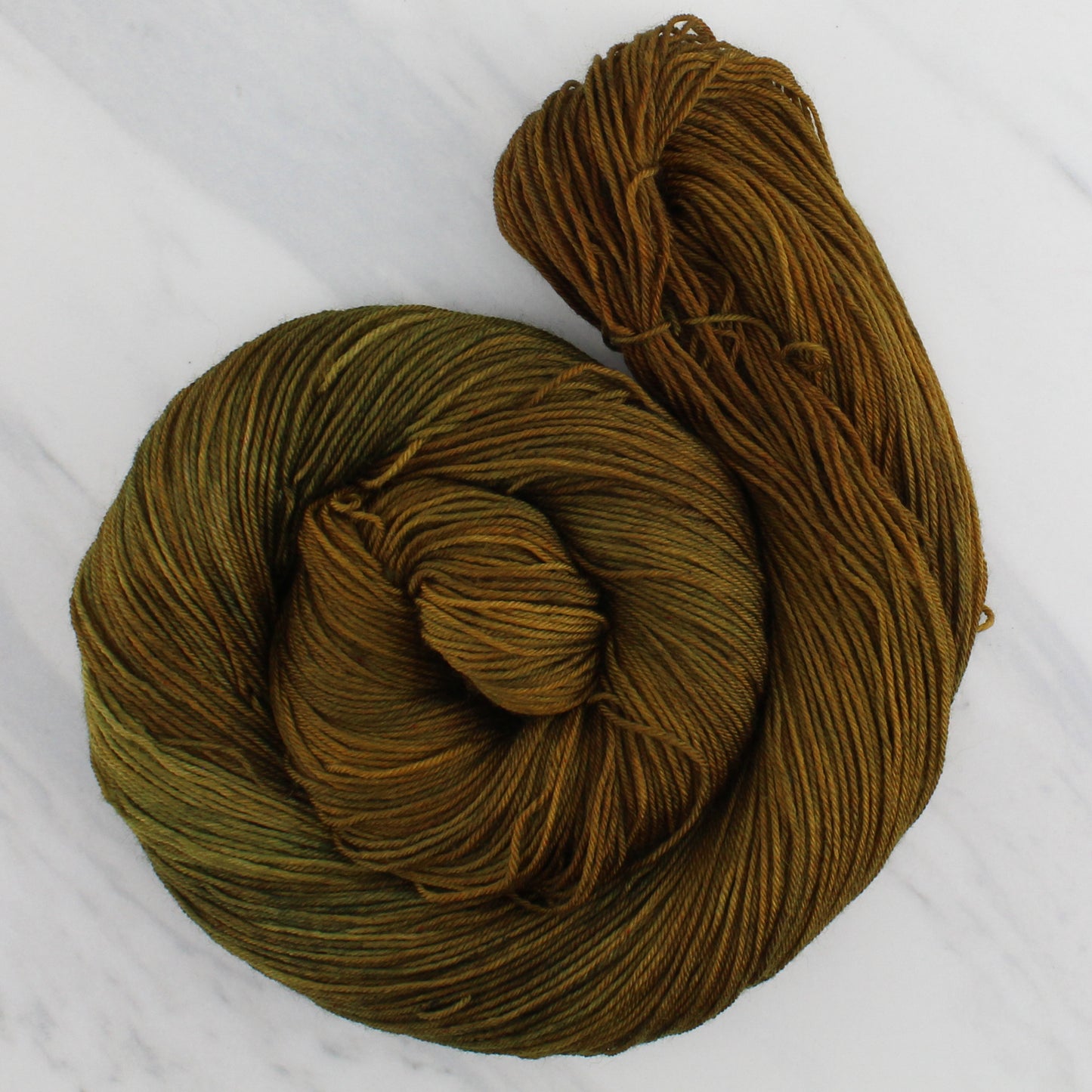 PEACOCK GREEN Hand Dyed on Sock Perfection - Tonal Yarn