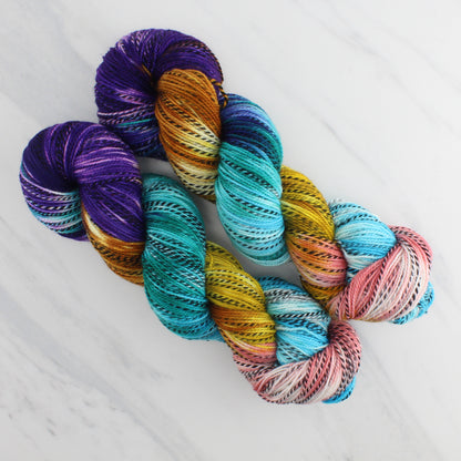 Odyssey Collection - PENELOPE Hand-Dyed on Stained Glass Fingering  - Block Variegated Colorway