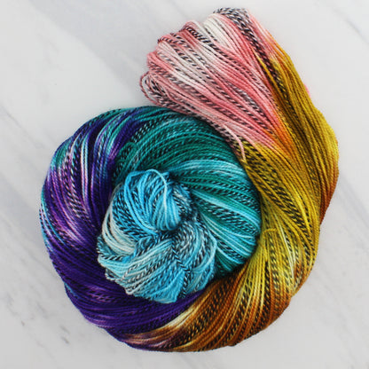Odyssey Collection - PENELOPE Hand-Dyed on Stained Glass Fingering  - Block Variegated Colorway