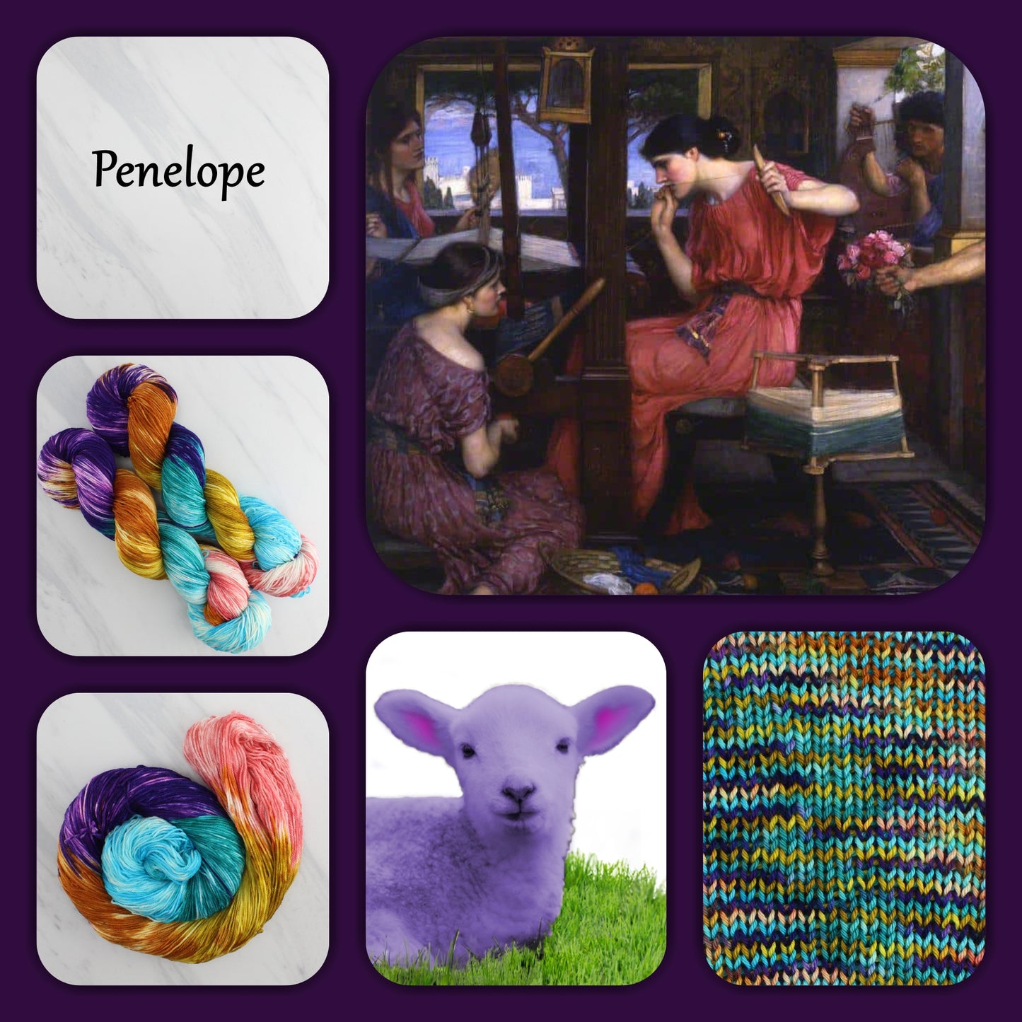 Odyssey Collection - PENELOPE - Yarn Dyed to Order - Block Variegated Colorway
