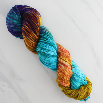 PENELOPE Hand Dyed on Squoosh DK - Block Variegated Colorway - Odyssey Collection