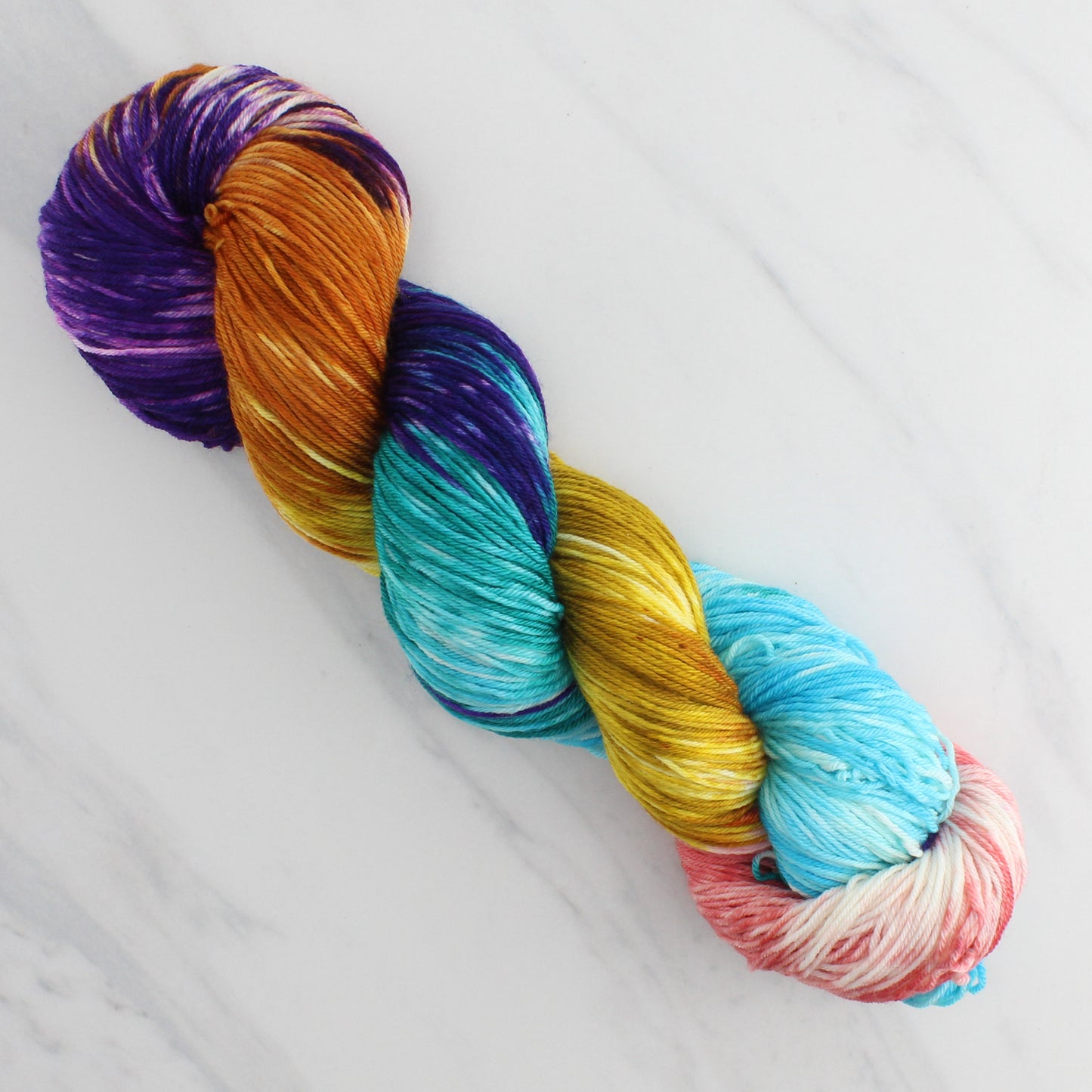 Odyssey Collection - PENELOPE Hand Dyed on Sock Perfection - Block Variegated Yarn