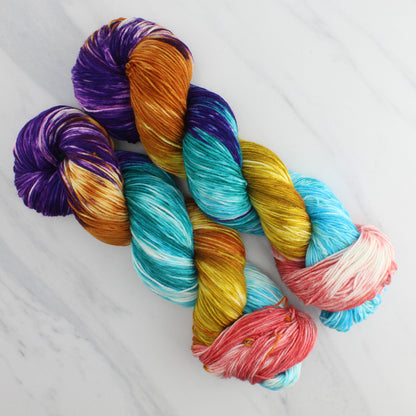 Odyssey Collection - PENELOPE Hand Dyed on Sock Perfection - Block Variegated Yarn