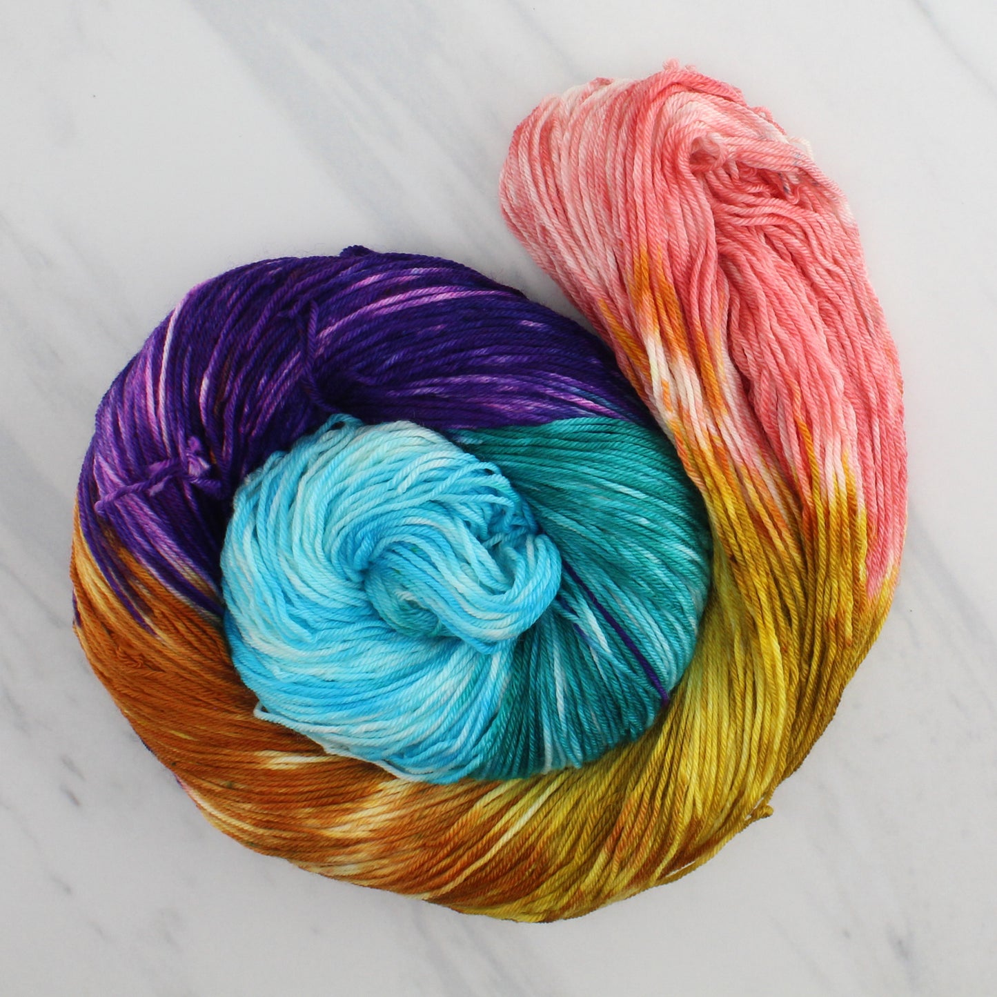 Odyssey Collection - PENELOPE Hand Dyed on Sock Perfection - Block Variegated Yarn