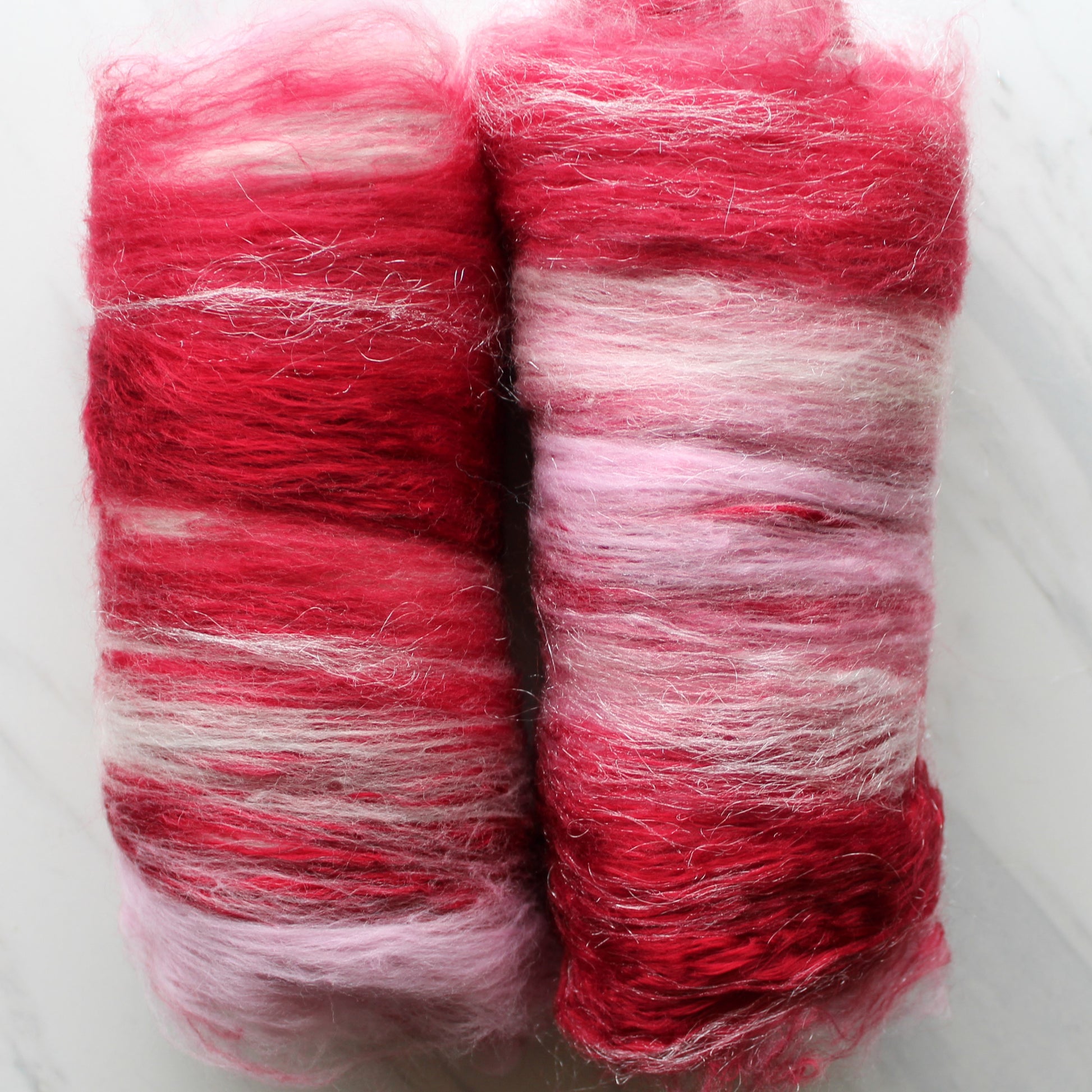 PEPPERMINT Art Batt for Spinning and Felting - Purple Lamb