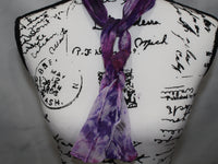 PHANTOM OF THE OPERA Hand-Dyed Silk Chiffon Scarf - 8 x 54 inches