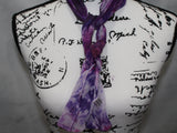 PHANTOM OF THE OPERA Hand-Dyed Silk Chiffon Scarf - 8 x 54 inches