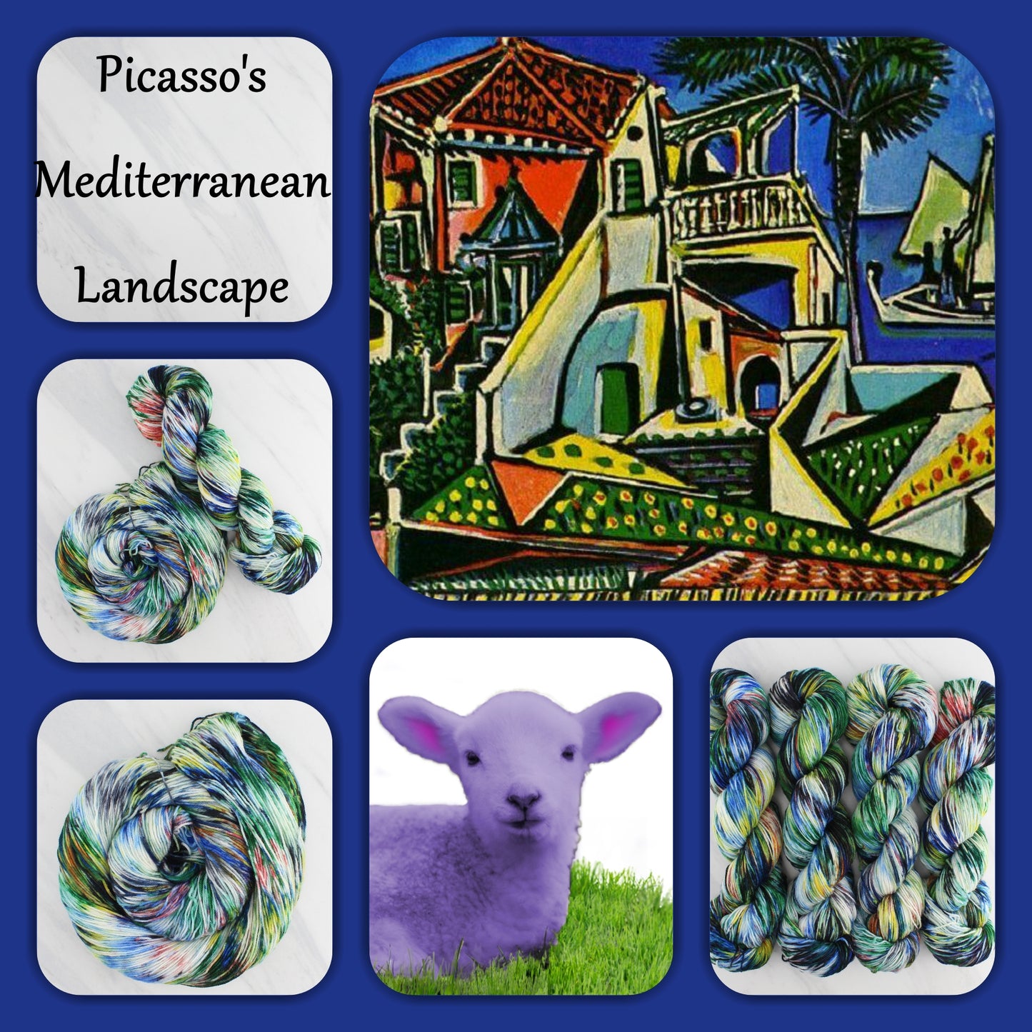 PICASSO'S MEDITERRANEAN LANDSCAPE - Yarn Dyed to Order