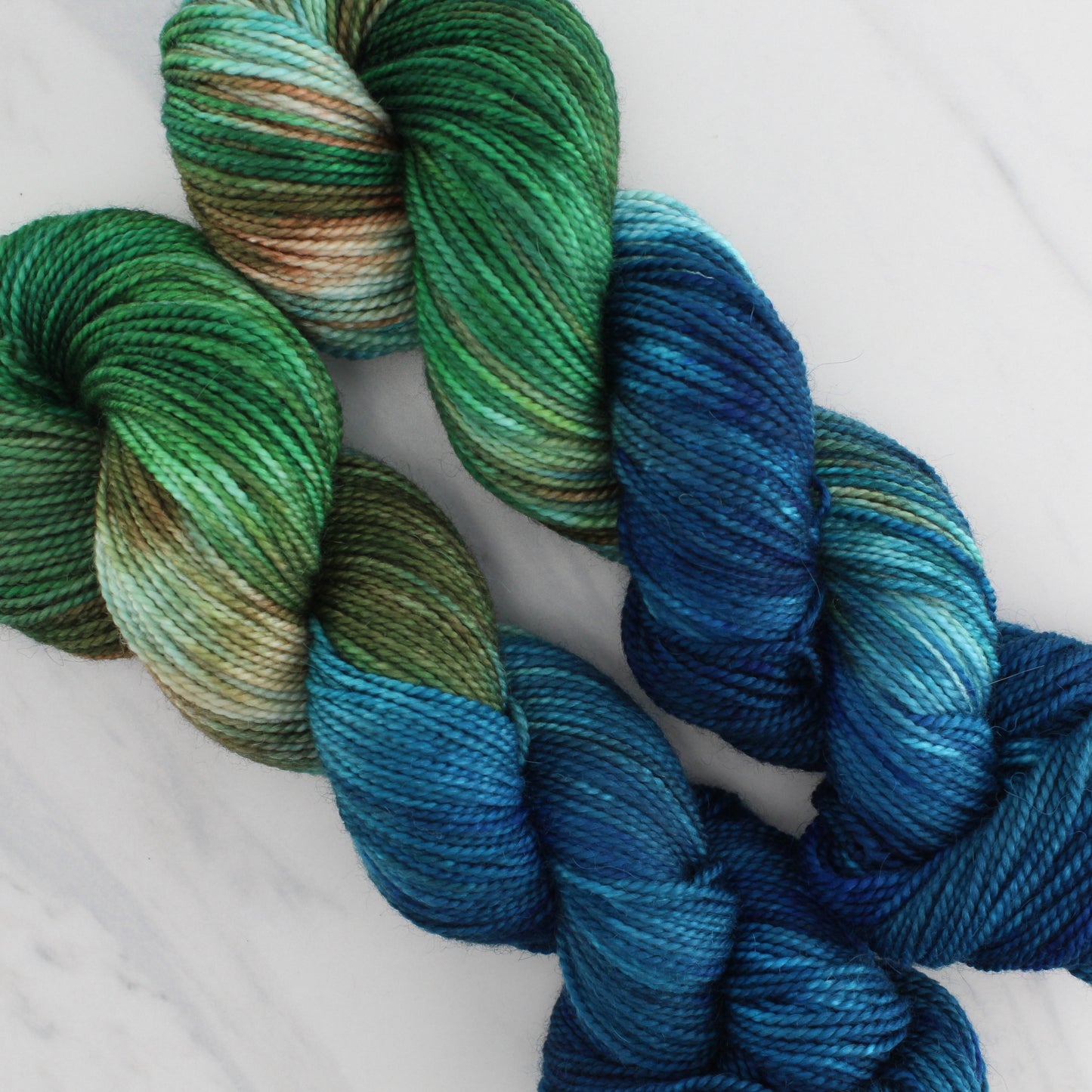 PLANET EARTH Hand Dyed on Buttery Soft DK - Block Variegated Yarn