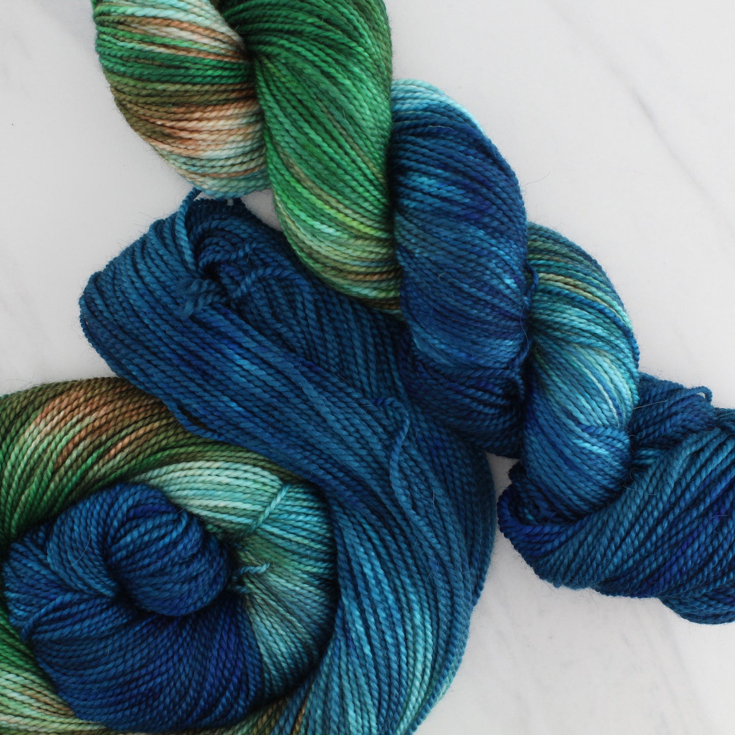 PLANET EARTH Hand Dyed on Buttery Soft DK - Block Variegated Yarn
