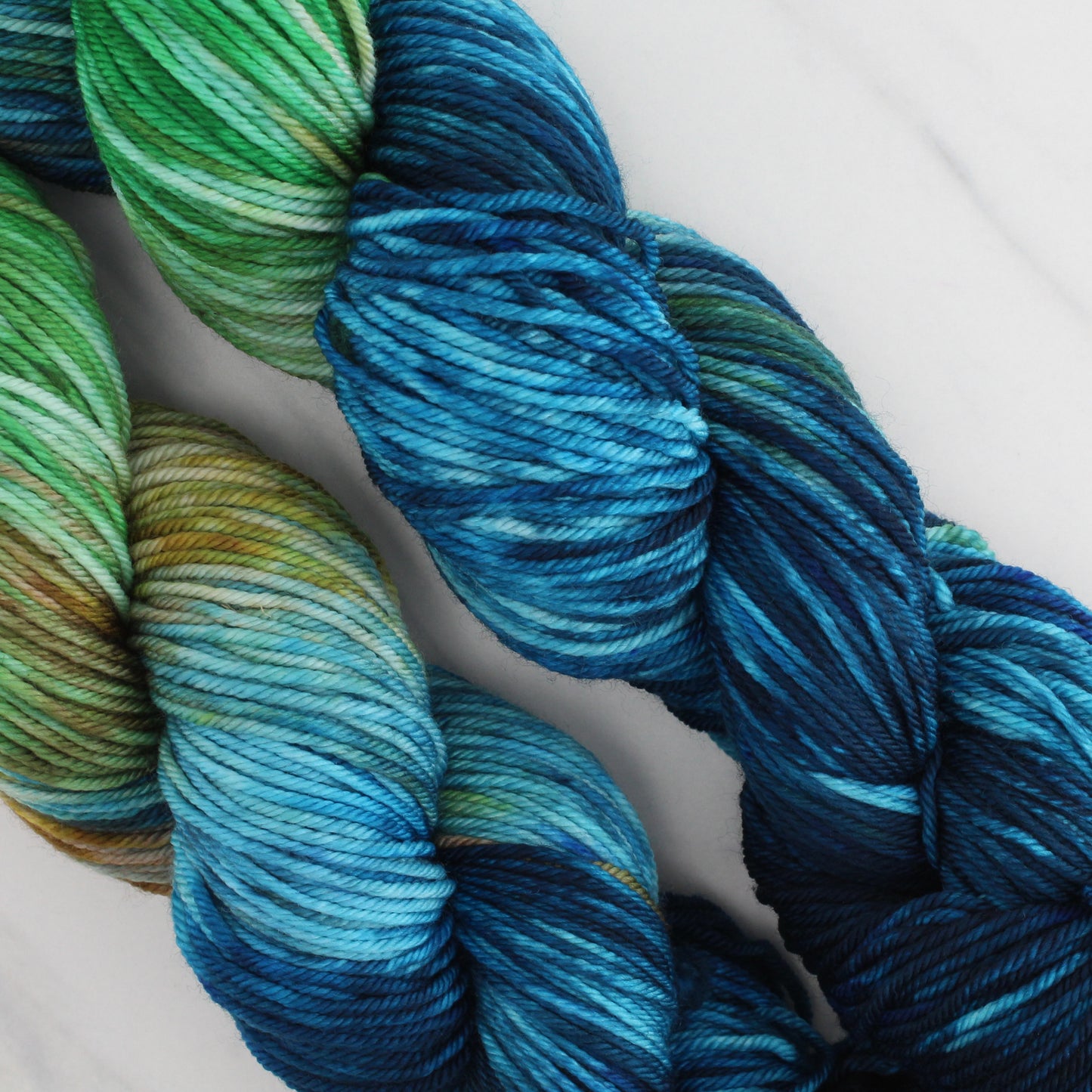 PLANET EARTH Hand Dyed on Squoosh DK - Block Variegated Colorway