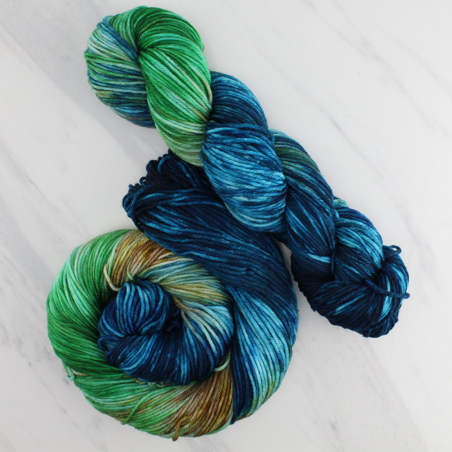 PLANET EARTH Hand Dyed on Squoosh DK - Block Variegated Colorway