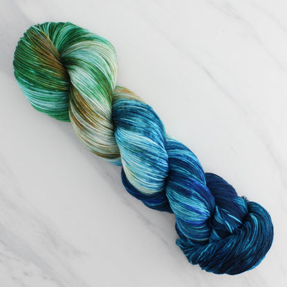 PLANET EARTH Hand Dyed on Sock Perfection - Block Variegated Palindrome Colorway
