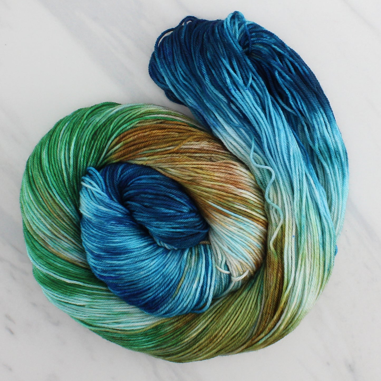 PLANET EARTH Hand Dyed on Sock Perfection - Block Variegated Palindrome Colorway