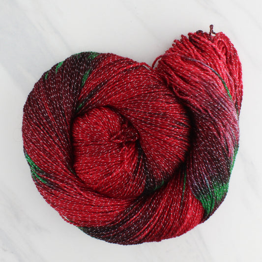 POINSETTIA Hand Dyed on Twinkle Fingering - Ikat Yarn