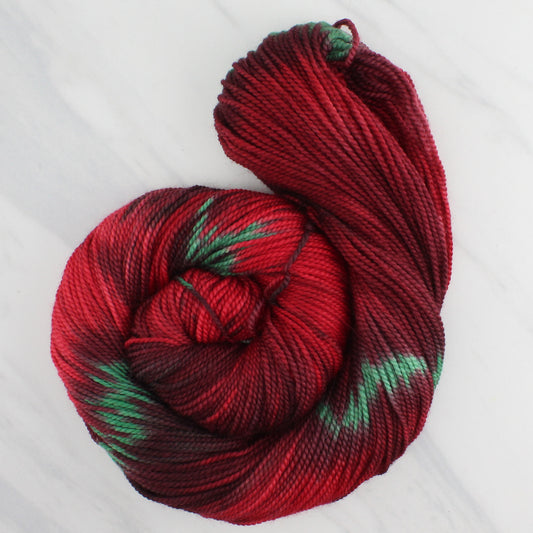 POINSETTIA Hand Dyed on Buttery Soft DK - Ikat Yarn