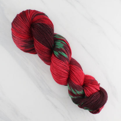 POINSETTIA Hand Dyed on Buttery Soft DK - Ikat Yarn