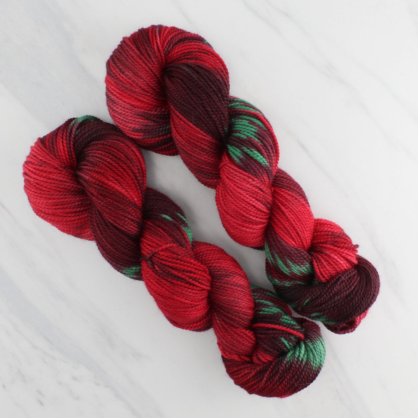 POINSETTIA Hand Dyed on Buttery Soft DK - Ikat Yarn